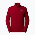 Pánska mikina The North Face 100 Glacier 1/4 Zip garnet red