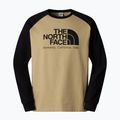 Pánske tričko s dlhým rukávom The North Face Heritage khaki stone/black