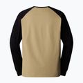 Pánske tričko s dlhým rukávom The North Face Heritage khaki stone/black 2