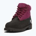 Detské topánky Timberland Premium 6 In Lace black nubuck/dark pink 9