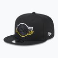 Šiltovka New Era Split Logo 9Fifty Los Angeles Lakers čierna 2