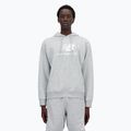 Pánska mikina New Balance Stacked Logo French Terry Hoodie athletic grey