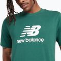 Pánske tričko New Balance Stacked Logo night watch green 4