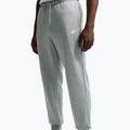 Pánske nohavice Nike Club French Terry Joggers dark grey heather/light smoke grey/white 5