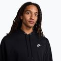 Pánska mikina Nike Club French Terry Pullover Hoodie black/black/white 4