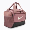 Športová taška Nike Brasilia 9.5 Duffle 25 l smokey mauve/black/light orewood brown 2