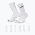 Ponožky  Jordan Everyday Crew 6 pairs white/gym red/black 8