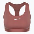 Tréningová podprsenka Nike Swoosh Medium Support canyon pink/white