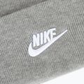 Zimná čiapka Nike Peak Futura Beanie tmavo šedá heather/white 3