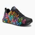 Dámske topánky SKECHERS Uno Lite Heart Of Hearts black/multi