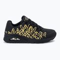 Dámska obuv SKECHERS JGoldcrown Uno Golden Heart black/multicolor metallic 2