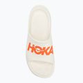 HOKA Ora Athletic Slide frost/lava žabky 5