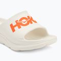 HOKA Ora Athletic Slide frost/lava žabky 7