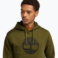 Pánska mikina Timberland Tree Logo Hoodie dark olive 4