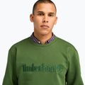 Pánska mikina Timberland s výšivkou Tonal Crew Neck black forest green 4