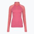 Dámska termo mikina Smartwool Classic Thermal Merino Base Layer 1/4 Zip Boxed garden pink digi snow 3
