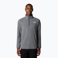 Pánska mikina The North Face 100 Glacier 1/4 Zip medium grey heather