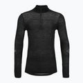 Pánska termo mikina Smartwool Intraknit Thermal Merino Base Layer 1/4 Zip black/white