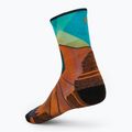 Dámské ponožky Smartwool Hike Targeted Cushion Mountain Prism Print Crew orange rust 2