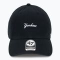 47 Značka MLB New York Yankees Base Runner Script CLEAN UP čiapka čierna 2