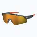 Detské slnečné okuliare Under Armour Levelup Jr S3 s metalizovaným sivým/zlatým zrkadlom 2