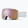 Lyžiarske okuliare Smith Squad S2 white vapor/chromapop everyday rose gold mirror