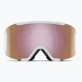 Lyžiarske okuliare Smith Squad S2 white vapor/chromapop everyday rose gold mirror 2