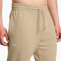 Pánske nohavice Under Armour Rival Fleece Joggers city khaki/white 4