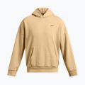 Pánska mikina Under Armour Icon HWT Fleece Wash OS Hoodie camel/white 5