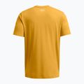 Pánske fitness tričko Under Armour Project Rock Made Not Born golden yellow/steeltown gold 2