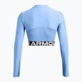 Dámsky tréningový top Under Armour Heat Gear Rib 1/4 Zip horizon blue/white 2