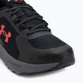 Pánska bežecká obuv Under Armour Charged Bandit Trail 3 black/black/racer red 7