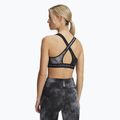 Fitness podprsenka Under Armour Crossback Mid Print čierna/titánovo šedá/titánovo šedá 2