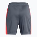 Detské futbalové šortky Under Armour Challenger Knit downpour gray/fire/white 2