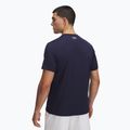 Pánske tréningové tričko Under Armour HeatGear Fitted midnight navy/white 2