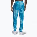 Pánske nohavice Under Armour Rival Terry Jogger s potlačou ether blue/onyx white 3