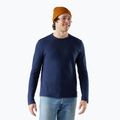 Pánske turistické tričko s dlhým rukávom Smartwool Perfect Crew deep navy