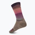 Dámske ponožky Smartwool Everyday Stitch Stripe Crew fossil/purple 2