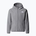 Detská fleecová mikina The North Face Teen Glacier Full Zip Hoodie mid grey heather