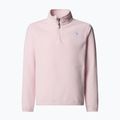 Detská fleecová mikina The North Face Teen Glacier 1/4 Zip pale blossom