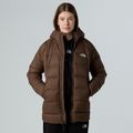 Damska kurtka The North Face Hyalite Down Parka w kolorze dymnym brązie 2
