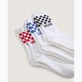Ponožky Vans Classic Check Crew 3 páry white 3