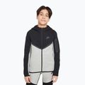 Detská mikina Nike Sportswear Tech Fleece Full Zip dark grey heather/black/black/black