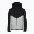 Detská mikina Nike Sportswear Tech Fleece Full Zip dark grey heather/black/black/black 9