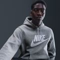 Pánska mikina Nike Club Pullover Hoodie dark grey heather/light smoke grey/white 6