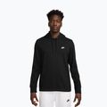 Pánska mikina Nike Sportswear Club Knit Pullover Hoodie black/black/white
