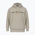 Pánska mikina New Balance Reimagine Fleece Hraphic Hoody timberwolff