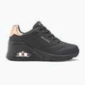 Dámska obuv SKECHERS Uno Wedge Hi Steps black/rose gold 2