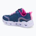 Detské topánky SKECHERS Heart Lights Retro Hearts navy leather/multi trim 3