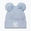 Zimná čiapka dámska New Era Wmns Double Pom Nyy pastel blue